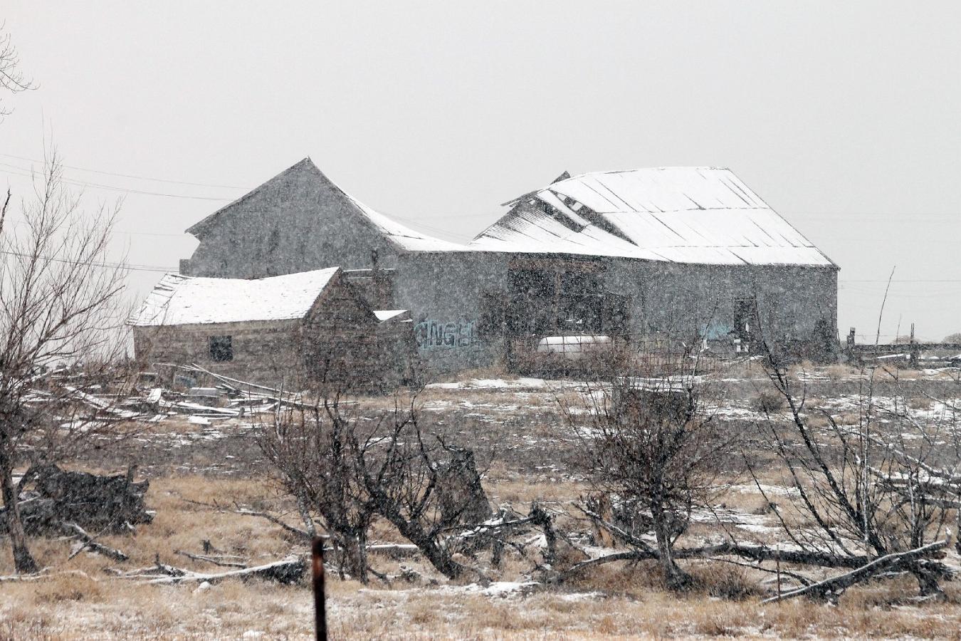 snowy barn 2